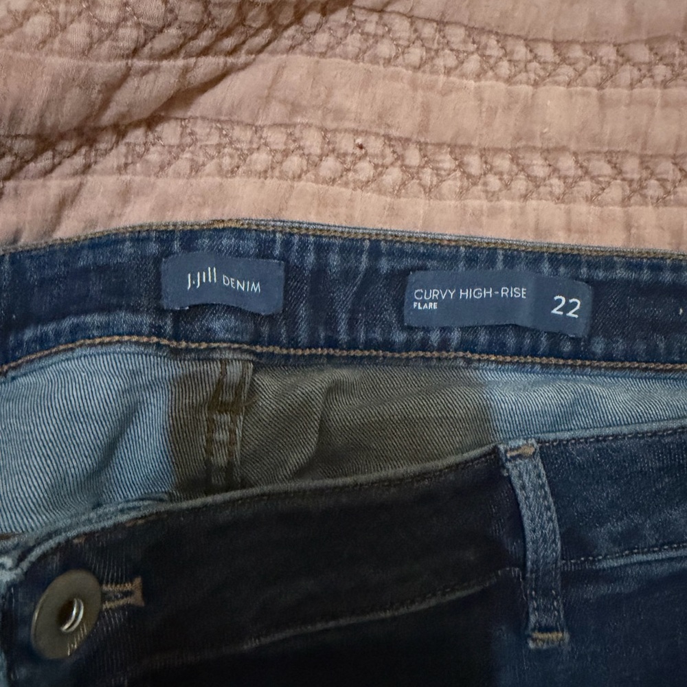 J. Jill Dark Indigo Wide-Leg Jeans - Picture 4 of 4